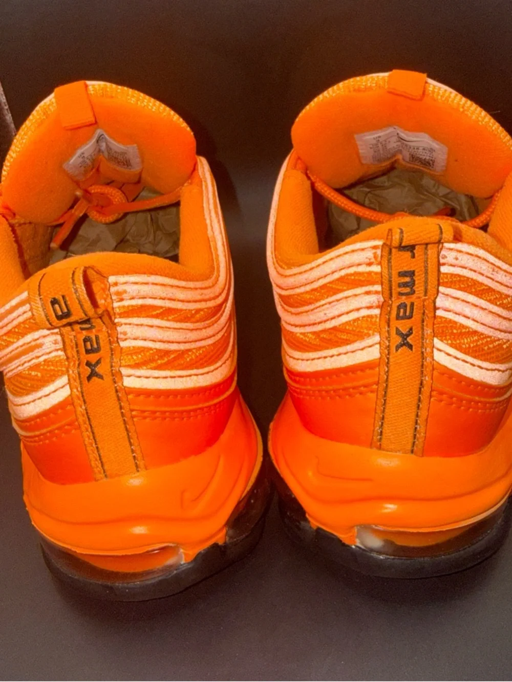Size 9 - Nike Air Max 97 Atomic Orange Wmns, DM8338-800, Clean, No Box, Good - Picture 3 of 10